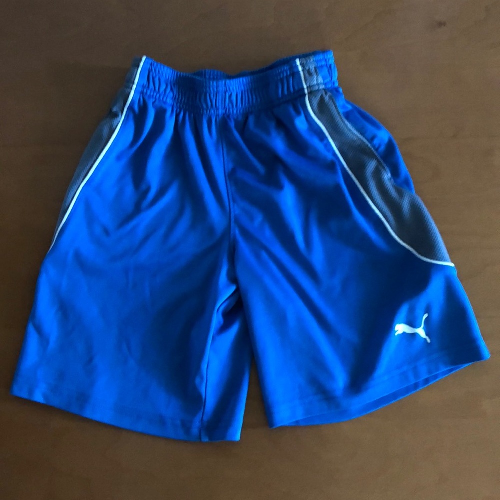 Boys size XS Puma blue athletic shorts